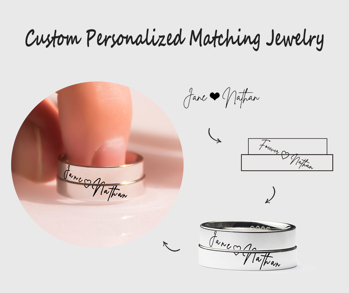 Custom Personalized Matching Jewelry
