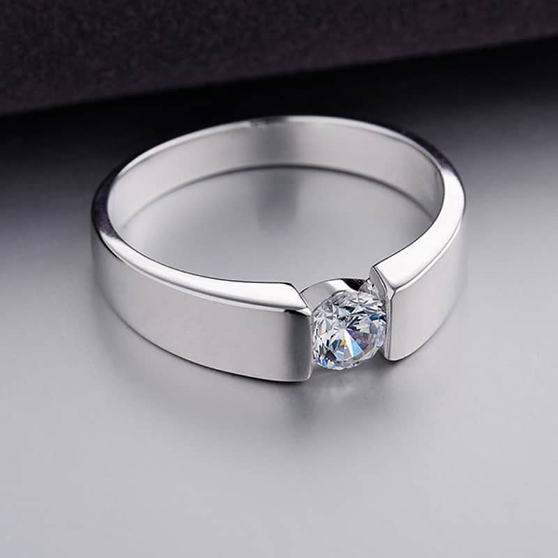 Promise Rings for Couples, 925 Sterling Silver ...