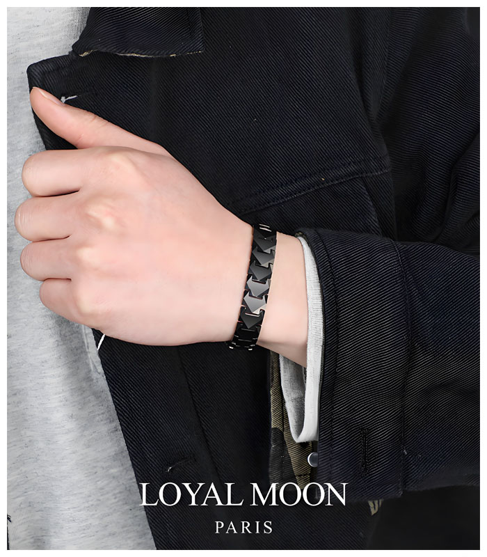 mens black tungsten bracelet