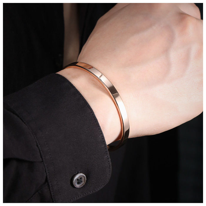 rose gold tungsten cuff bracelet