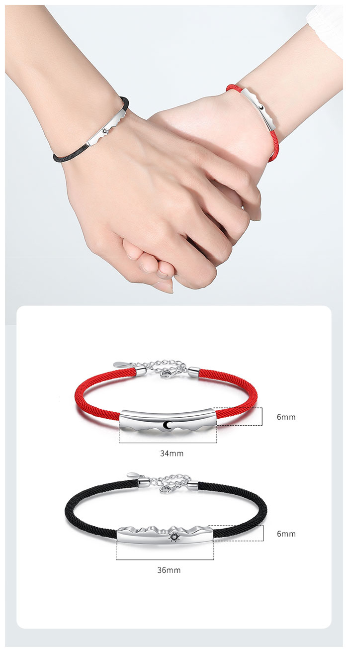 Sun and Moon Cute Matching Bracelets for Couples