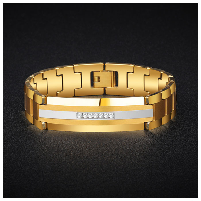 tungsten id bracelet