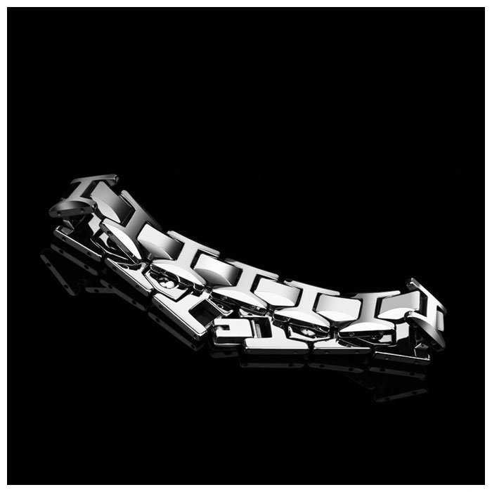 tungsten h link bracelet