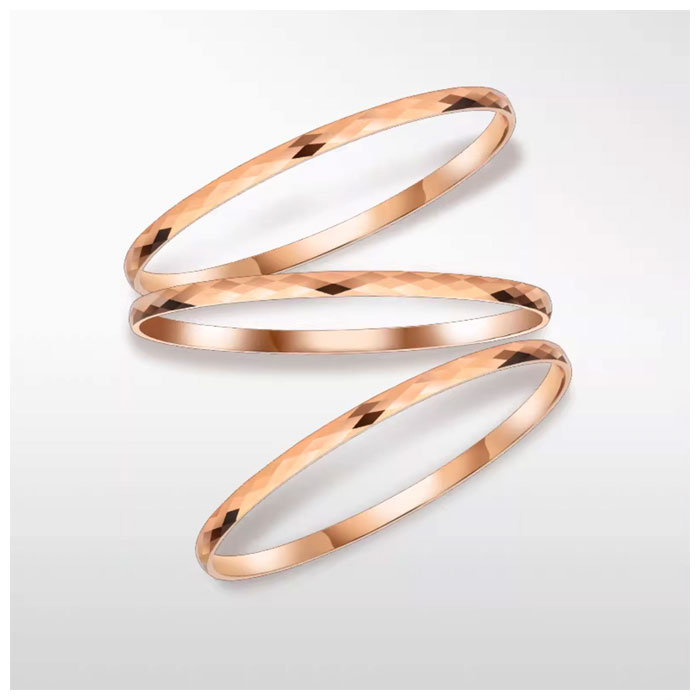 rose gold tungsten bangle