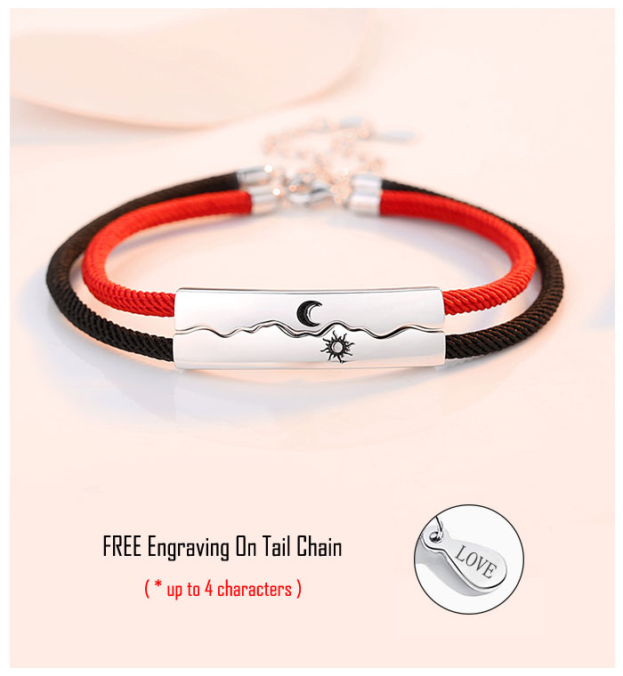 Sun and Moon Cute Matching Bracelets for Couples