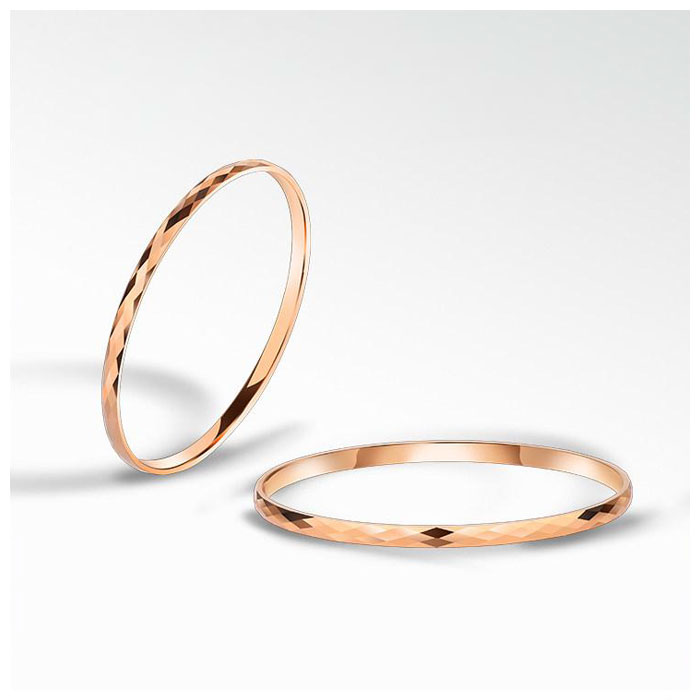 rose gold tungsten bangle