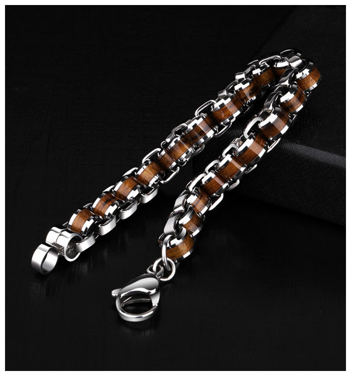 tungsten koa wood bracelet