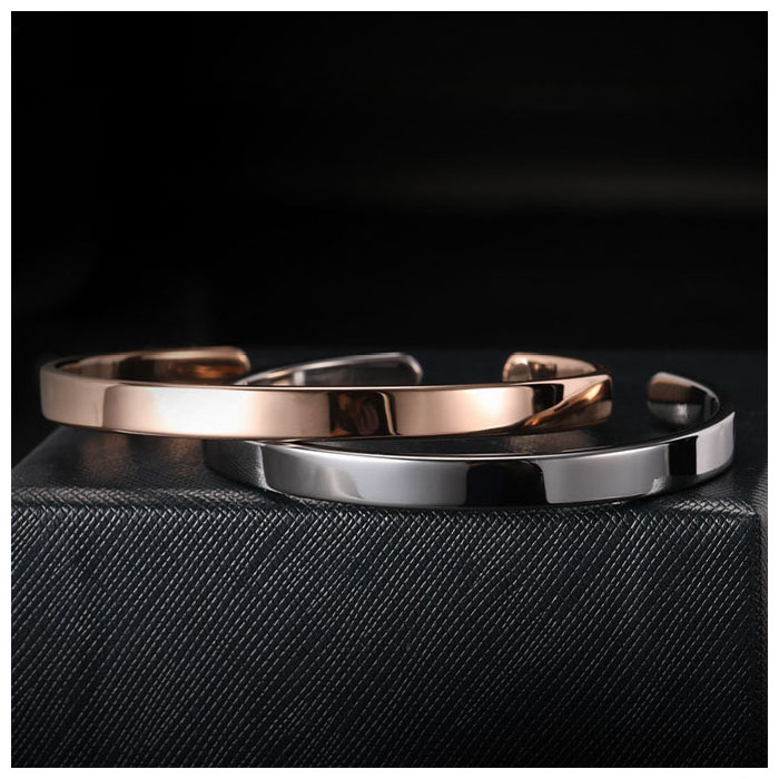 rose gold tungsten cuff bracelet