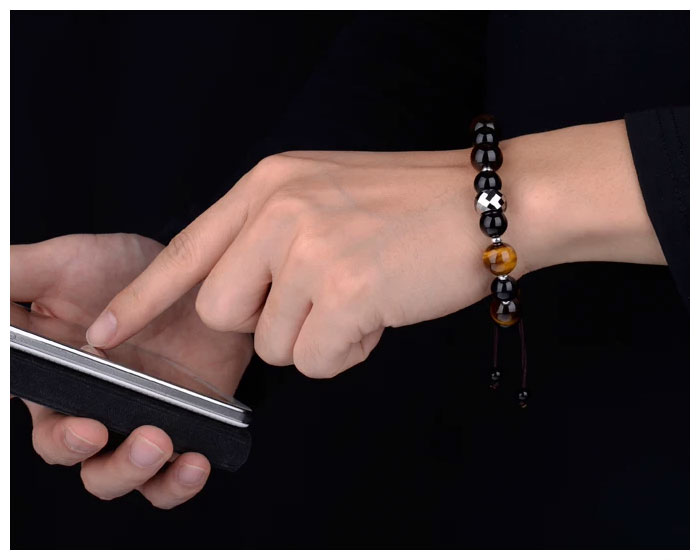 tungsten bead bracelet