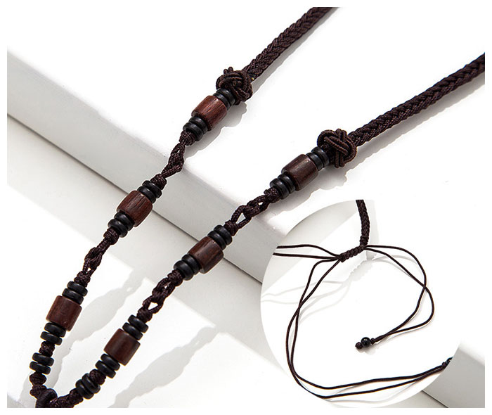 tungsten koa wood cross pendant