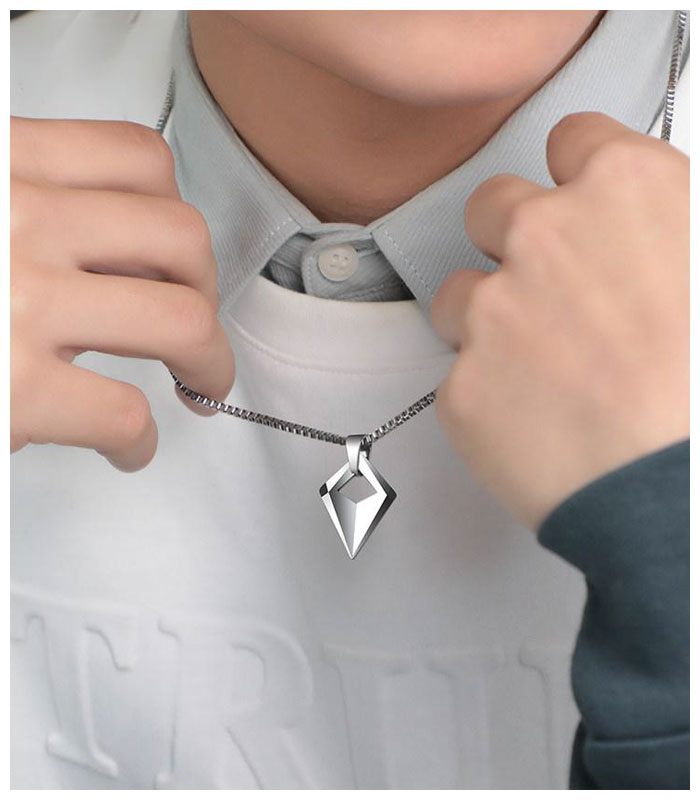 tungsten rhombus necklace