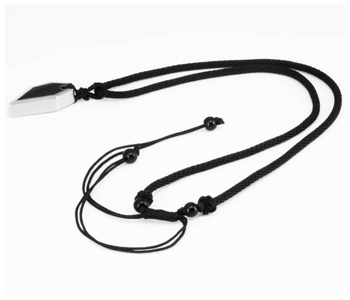 mens tungsten wolf tooth necklace