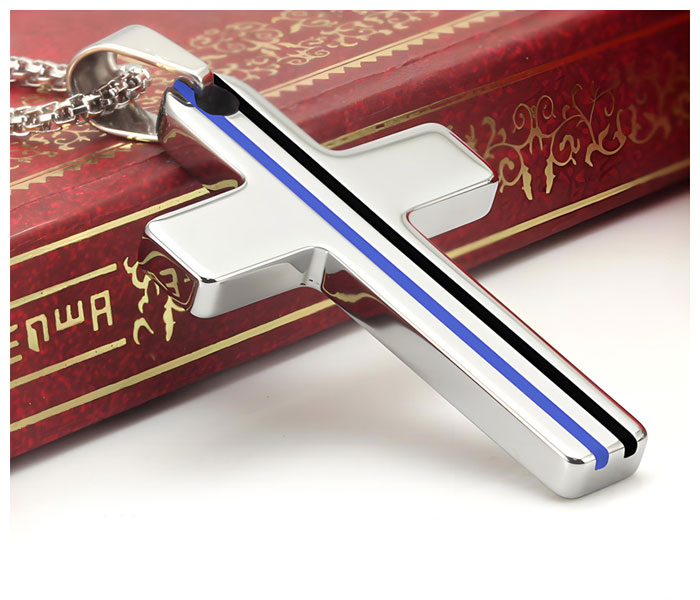 tungsten carbide cross necklace