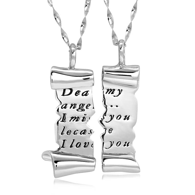 Men's My Love Man Necklace In Silver