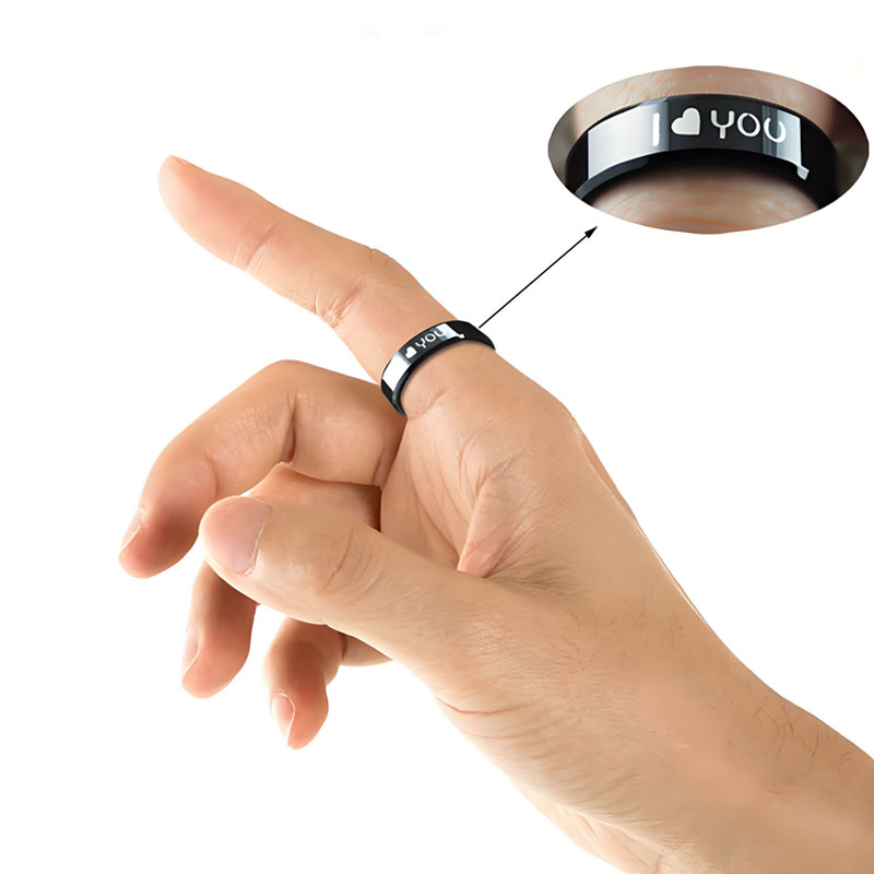 (image for) 8MM Black Tungsten Carbide Ring for Men