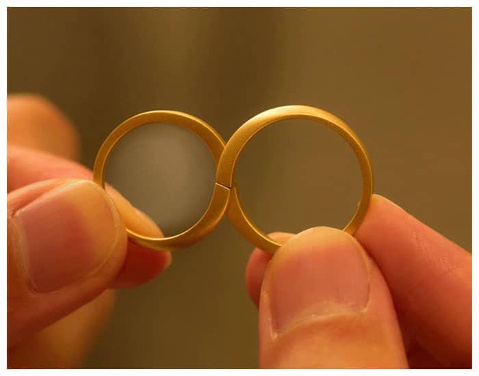 Matching Infinity Couple Rings Gold