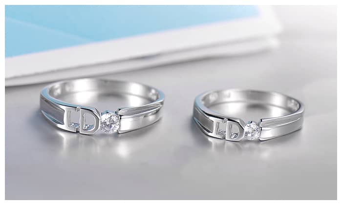 Yes I Do Matching Promise Rings for Couples