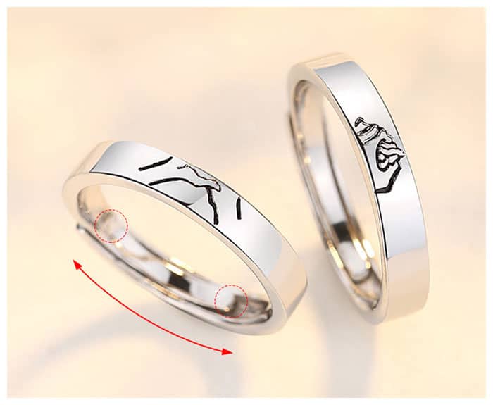 Holding Hands Rings