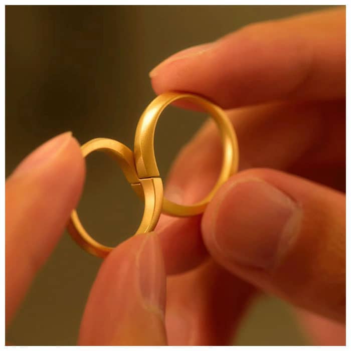 Matching Infinity Couple Rings Gold