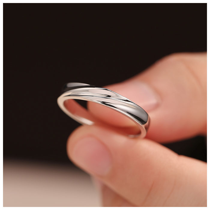simple silver promise rings