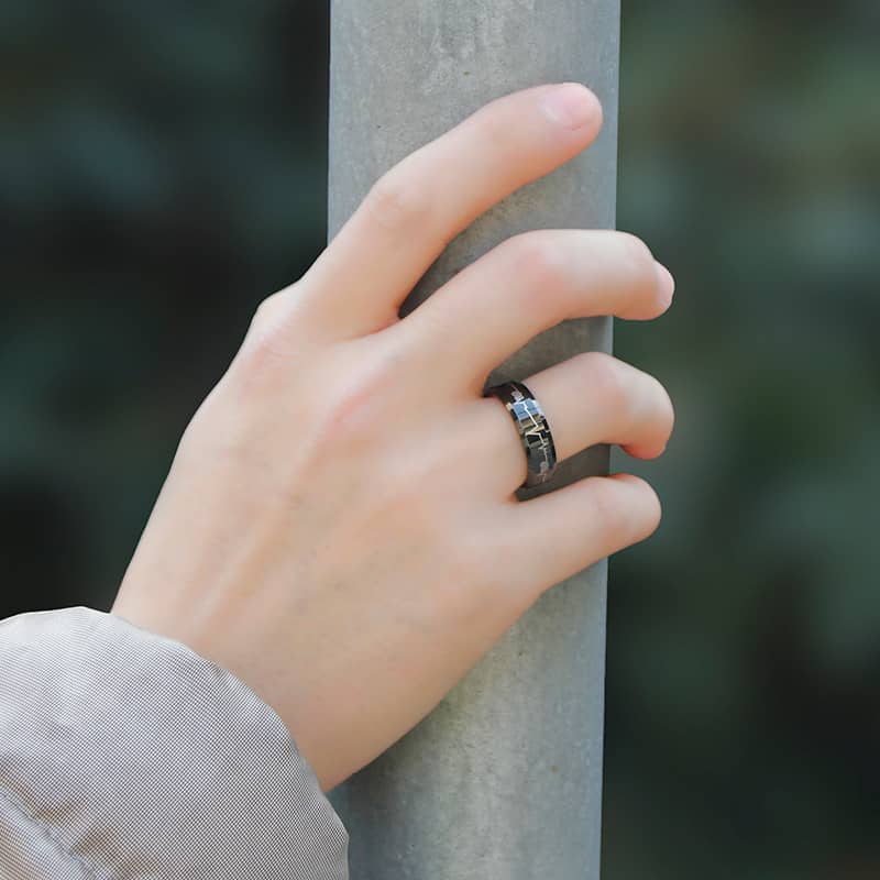 Couple's Matching Tungsten Ring Set