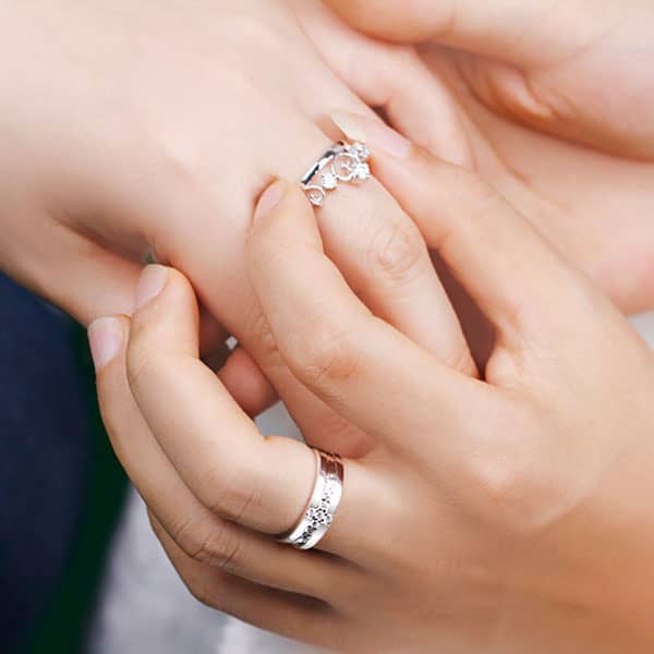 New Fashion Princess Crown Ring Set Women Light Luxury Temperament Design  Couple Open Rings Wedding Party Gift - AliExpress