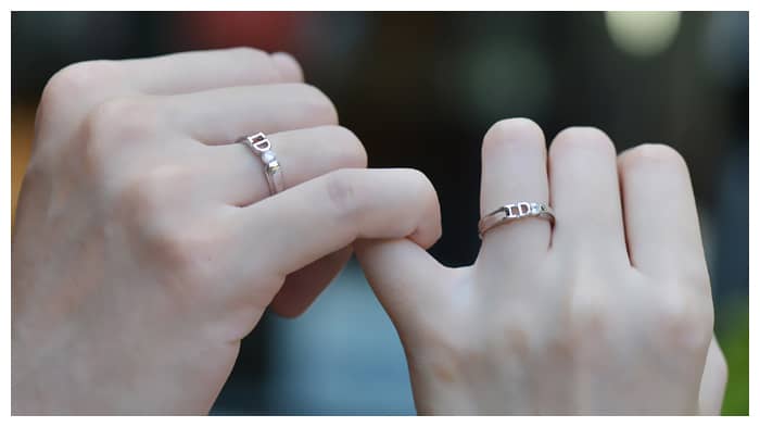 Yes I Do Matching Promise Rings for Couples