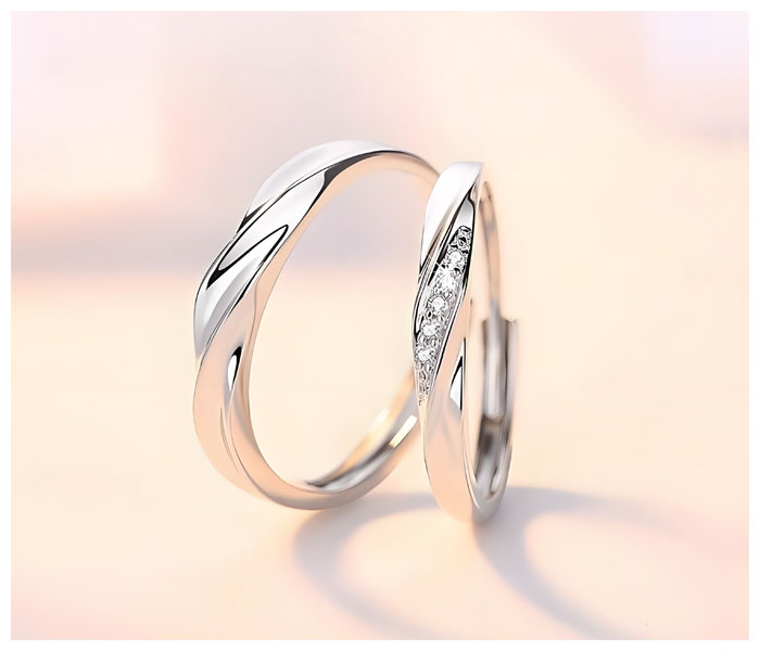 silver wave ring