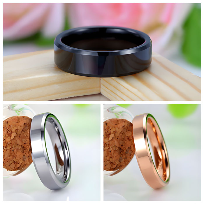 classic tungsten ring