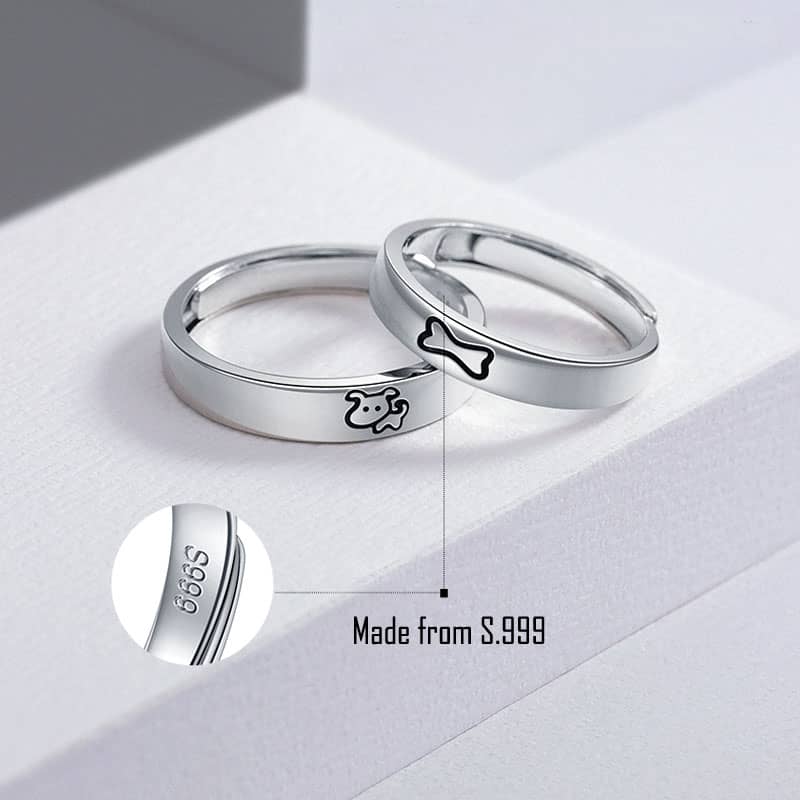Stainless Steel Yin and Yang Matching Couple Promise Band Ring Set – The  Colourful Aura