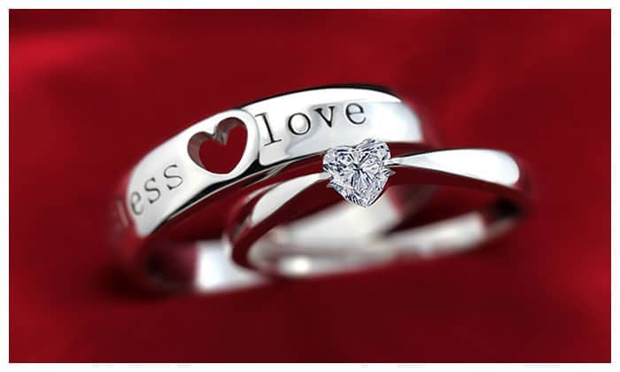 Endless Love Matching Heart Rings