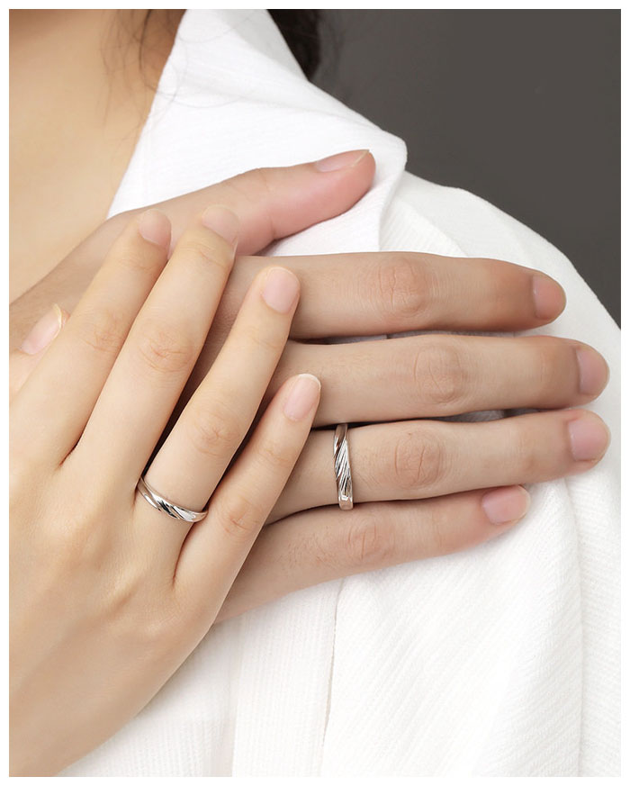 sterling silver promise rings for couples